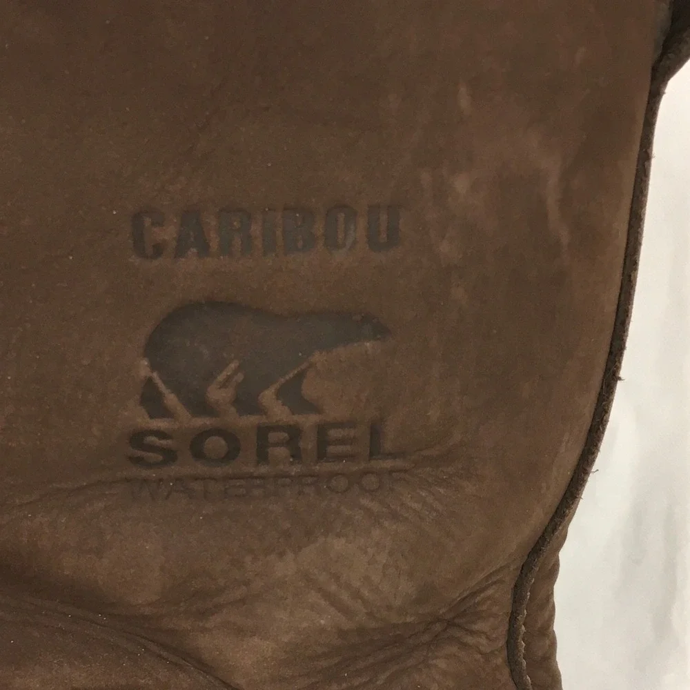 Sorel Caribou Men's‎ Snow Winter Boots Duck Leather Sherpa Lining Size 15